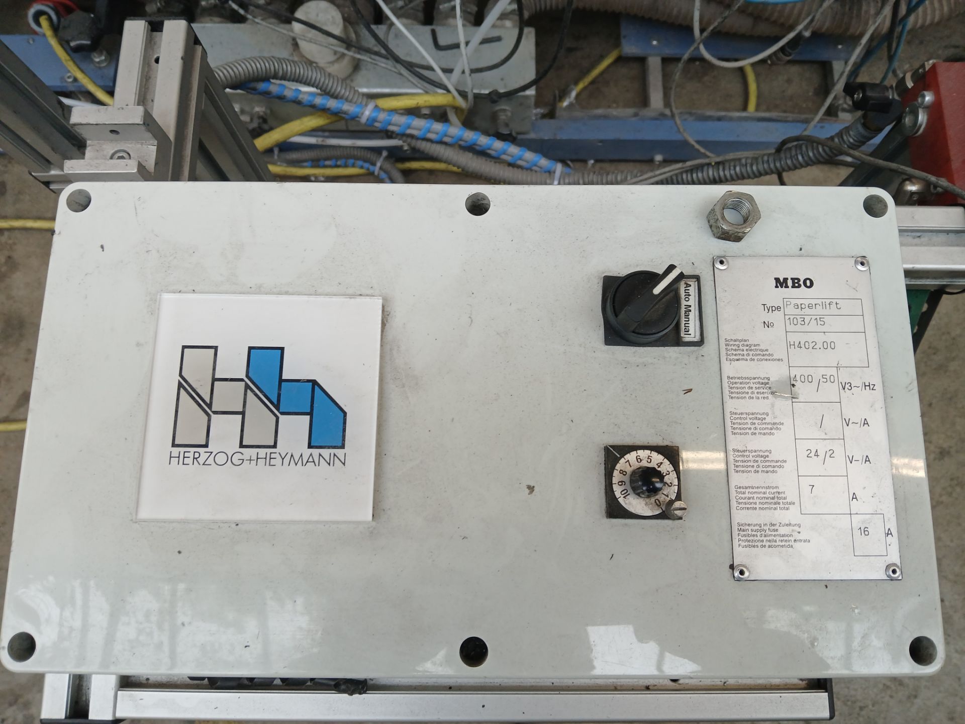 Herzog + Heymann Type 091-72-3.3m throughfeed vacuum conveyor, 720mm wide (internal) x 3,300mm - Image 14 of 14