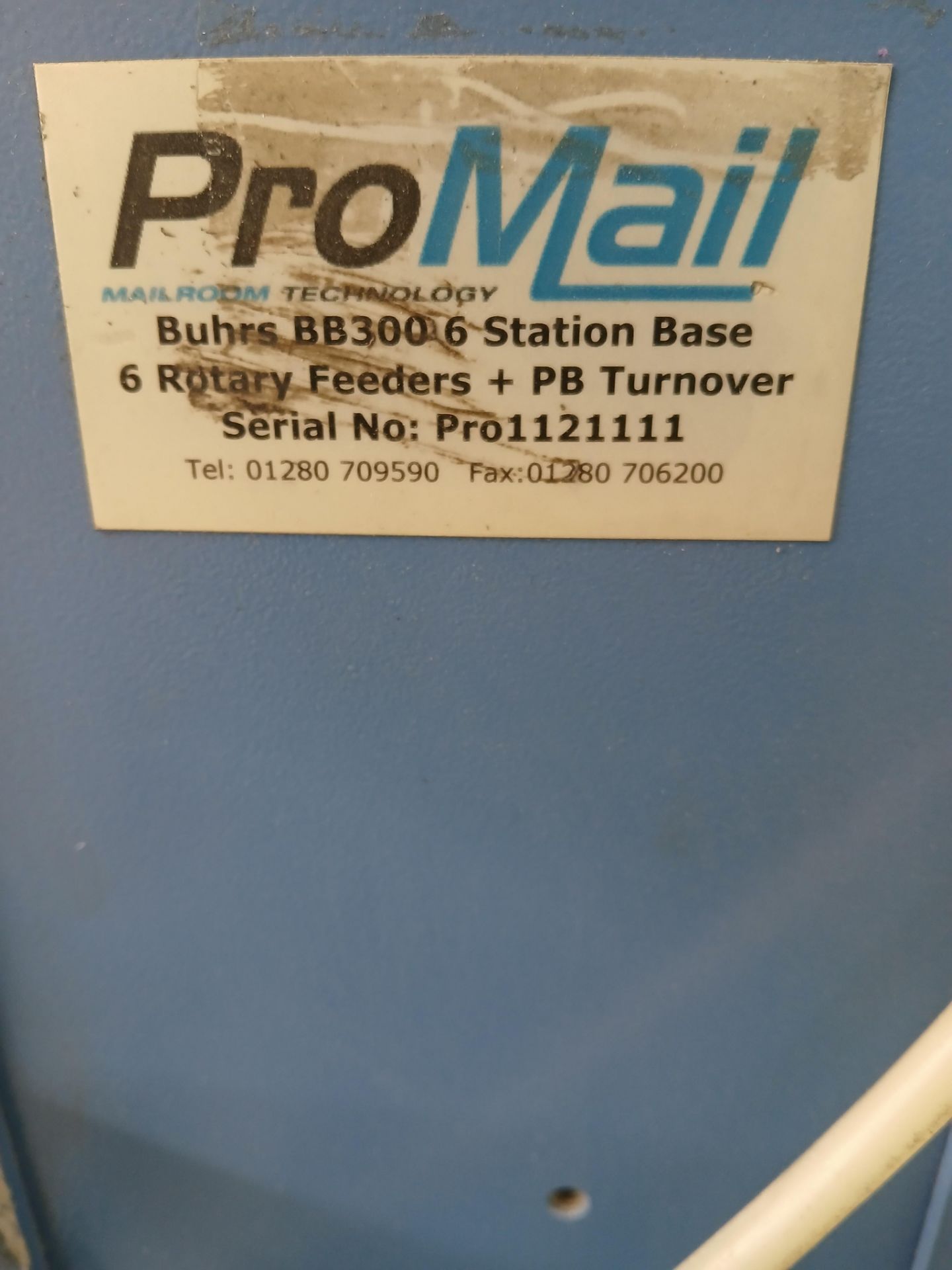 Buhrs/Promail BB300 6 station insertion line, Year believed to be 2001, with V710 feed unit and - Image 16 of 16
