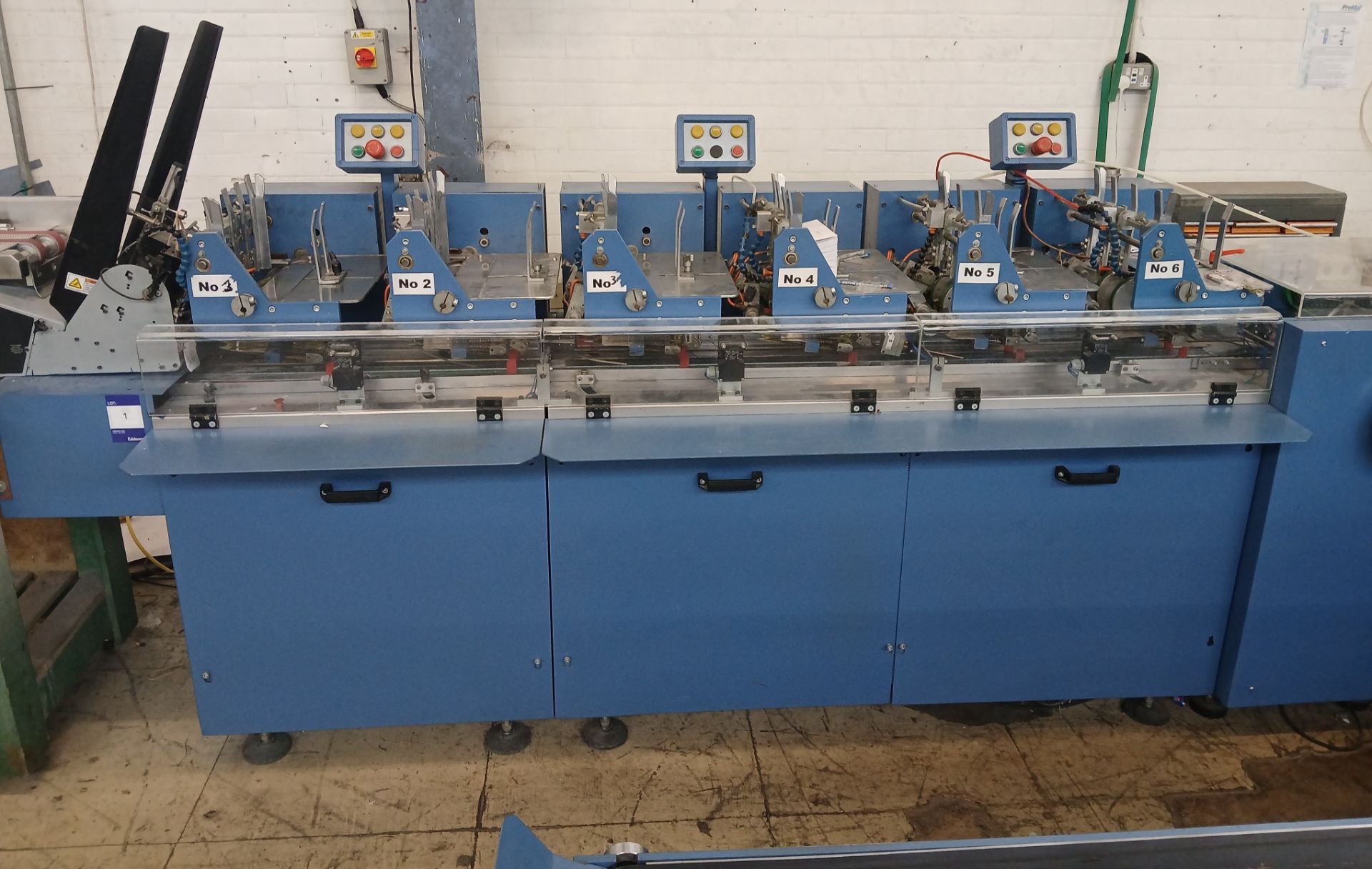 Buhrs/Promail BB300 6 station insertion line, Year believed to be 2001, with V710 feed unit and - Bild 2 aus 16