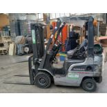 Nissan EBT P1F1 1,500kg capacity gas powered forklift truck, Serial Number P1F1-001804, Year 2009,