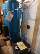 Lot comprising an AJMP c.450 litre air receiver tank and Tundra 120 air dryer and filters.