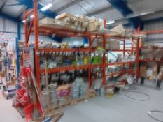 4 x Bays Metal Framed Boltless Racking Comprising of 6 x Uprights (Approx. 9ft 10” H) & 32 x Cross