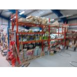 4 x Bays Metal Framed Boltless Racking Comprising of 6 x Uprights (Approx. 9ft 10” H) & 32 x Cross