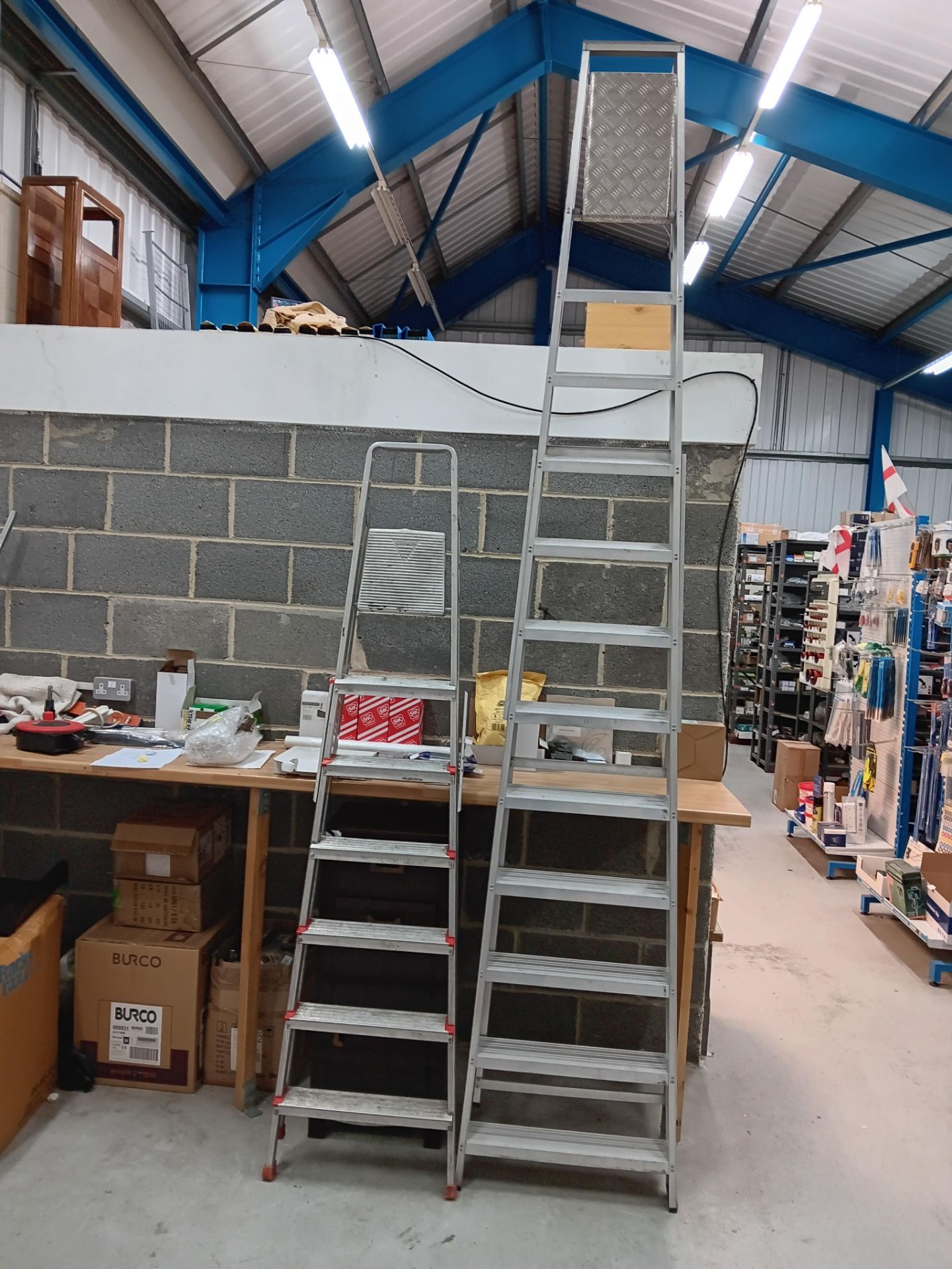 2 x Aluminium Step Ladders