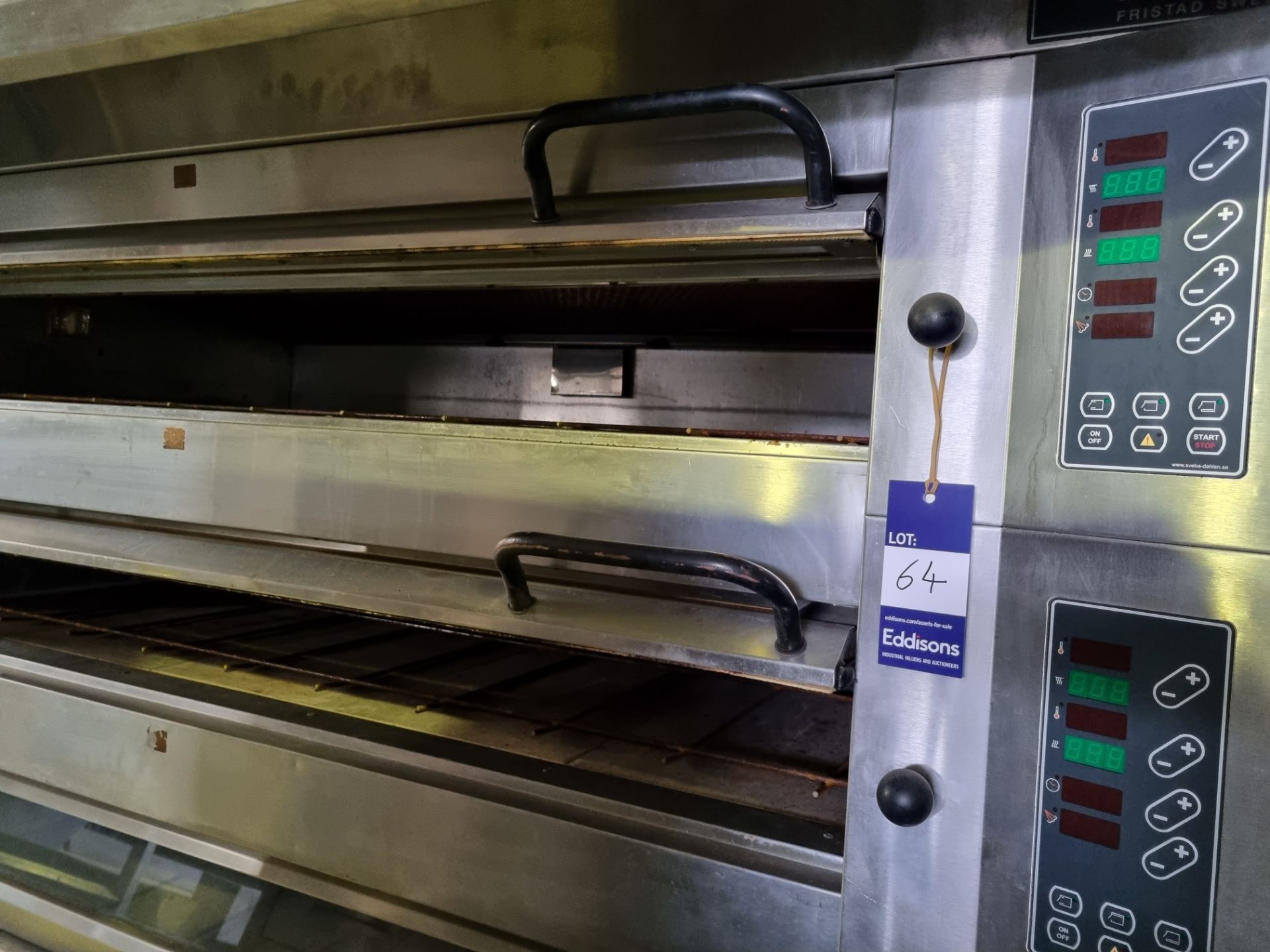 Sveba Dahlen Electric 5 Deck Oven with steam. 1600 x 800 mm deck. Mobile. Each Deck 1580 x 900 x 150 - Image 2 of 4