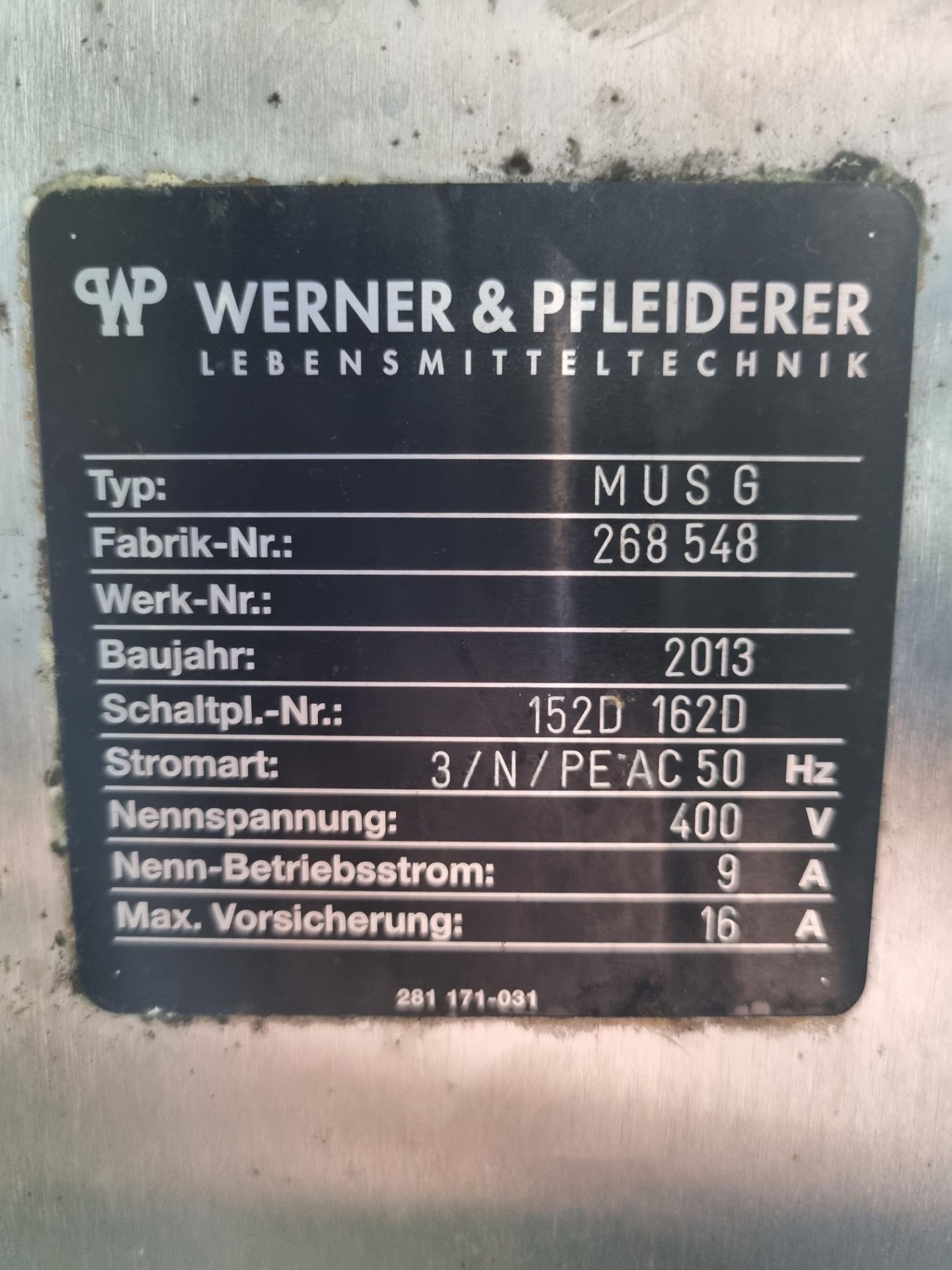 2013 Werner Pfleiderer Baguette and roll plant. F/N: 268548. WP Multimatic Divider Type MUSG. WP 5 - Bild 2 aus 9