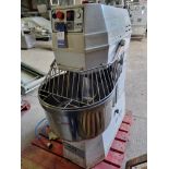 Esmach Spiral Mixer. 15T/60F/2 BG. 1 Stainless Steel Bowl 550 x 350mm. 1991. 1000 x 650 x 1300 mm.