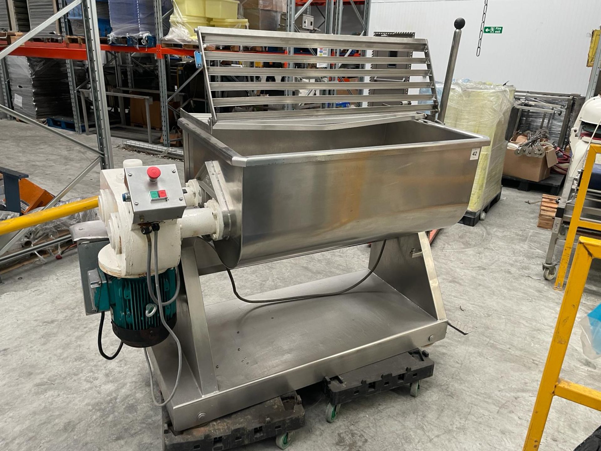 Twin Arm Plough Shear type mixer/blender for dry or wet mix. Folding product such as Garlic - Bild 8 aus 13