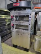 2015 Real Forni Electric Model LS85 MR-1 Oven. Twin door cooling cabinet below. 600 x 800 x 200 mm