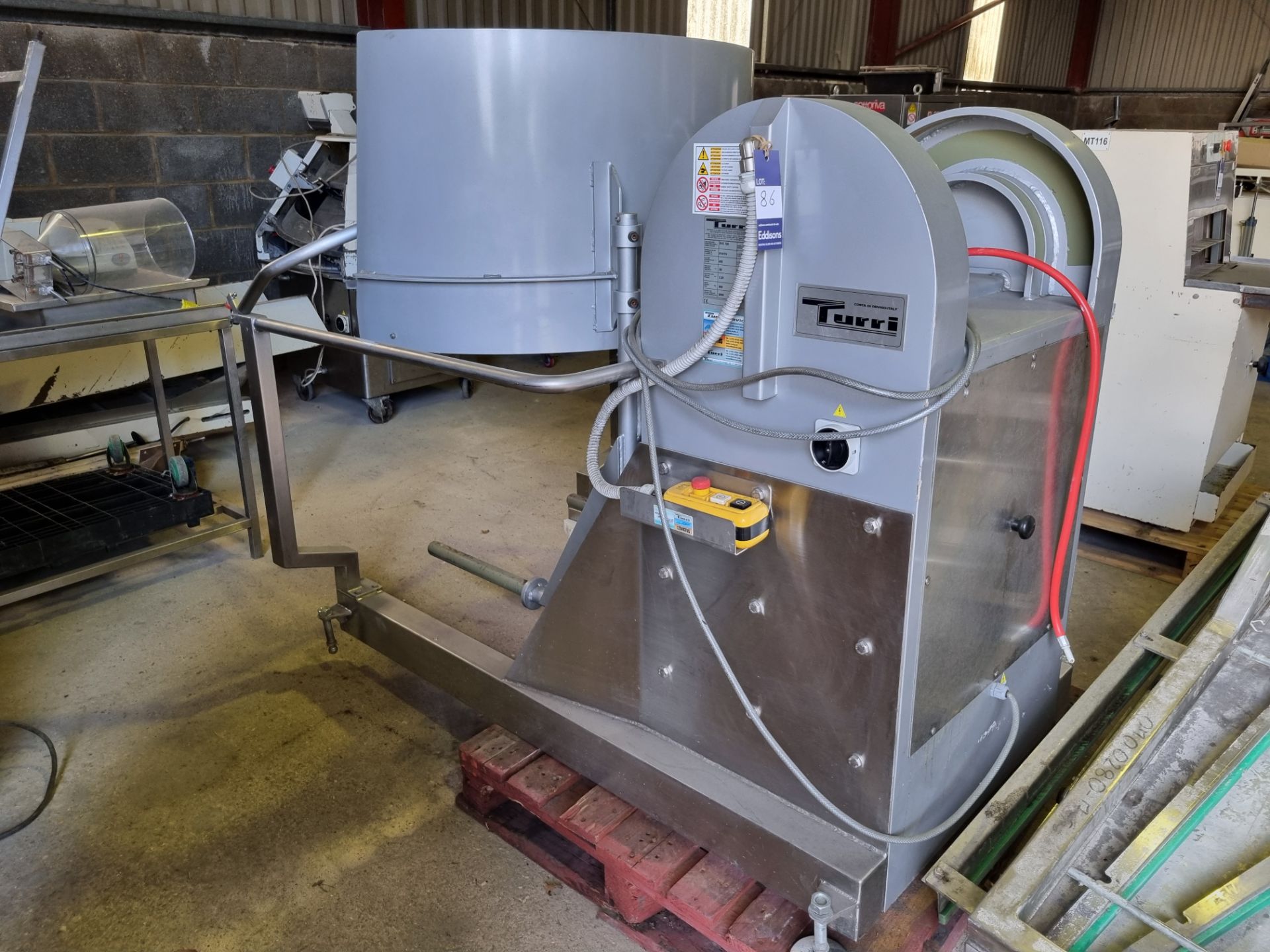 Turri SVC 120 Bowl hoist. 1800 x 1400 x 1500 mm. (See also lot 11) Please note this lot is located - Image 2 of 3