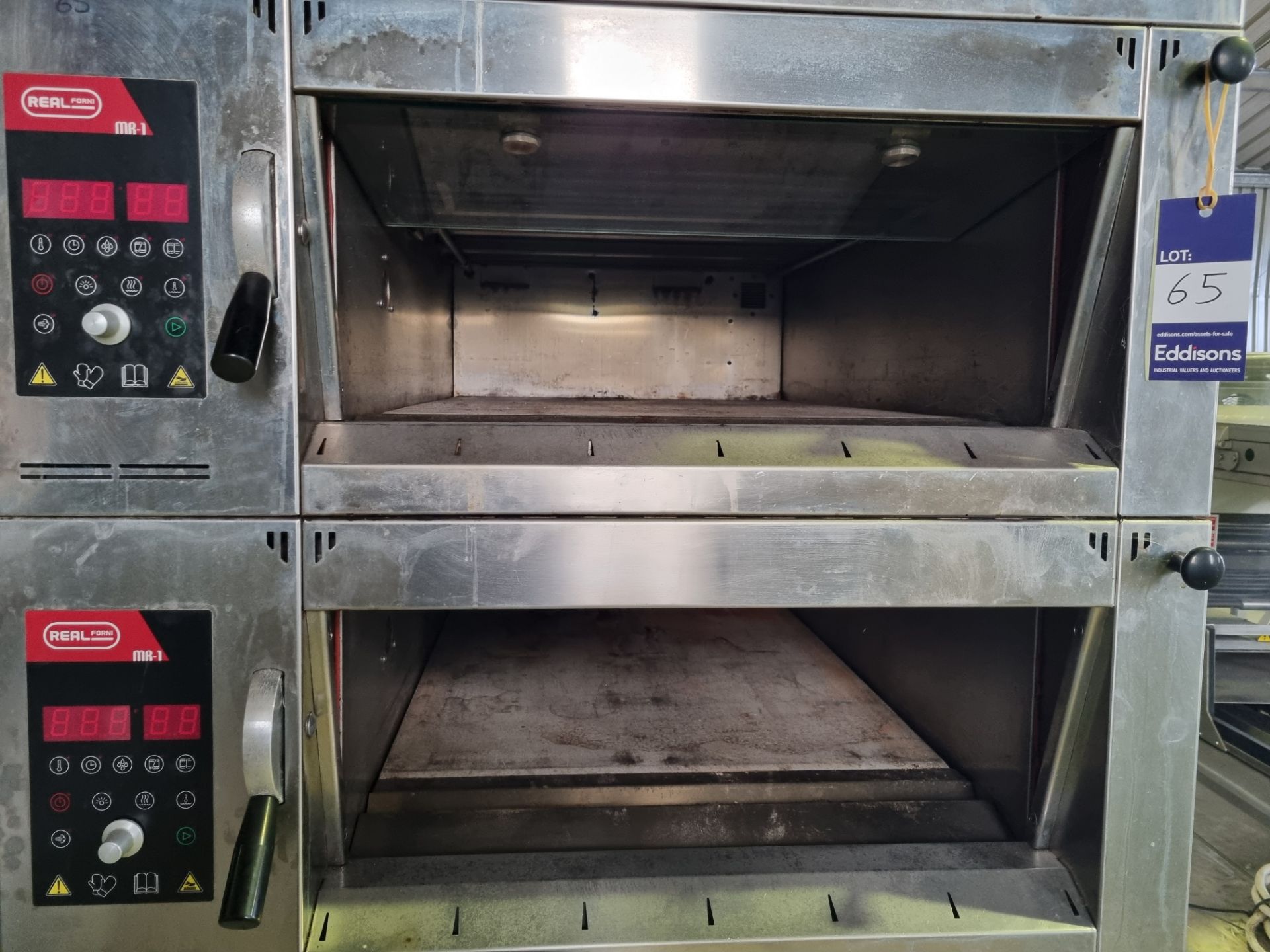 2015 Real Forni Electric Model LS85 MR-1 Oven. Twin door cooling cabinet below. 600 x 800 x 200 mm - Bild 2 aus 8