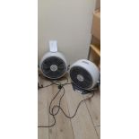 2 x Floor standing electric fans