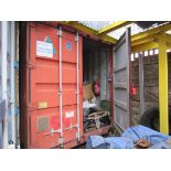 40ft shipping container (Orange) Delayed collection until lot 51 and 53 have been collected