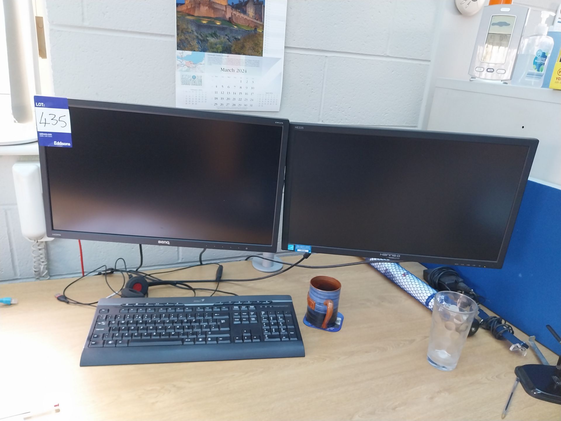 5 x Various monitors