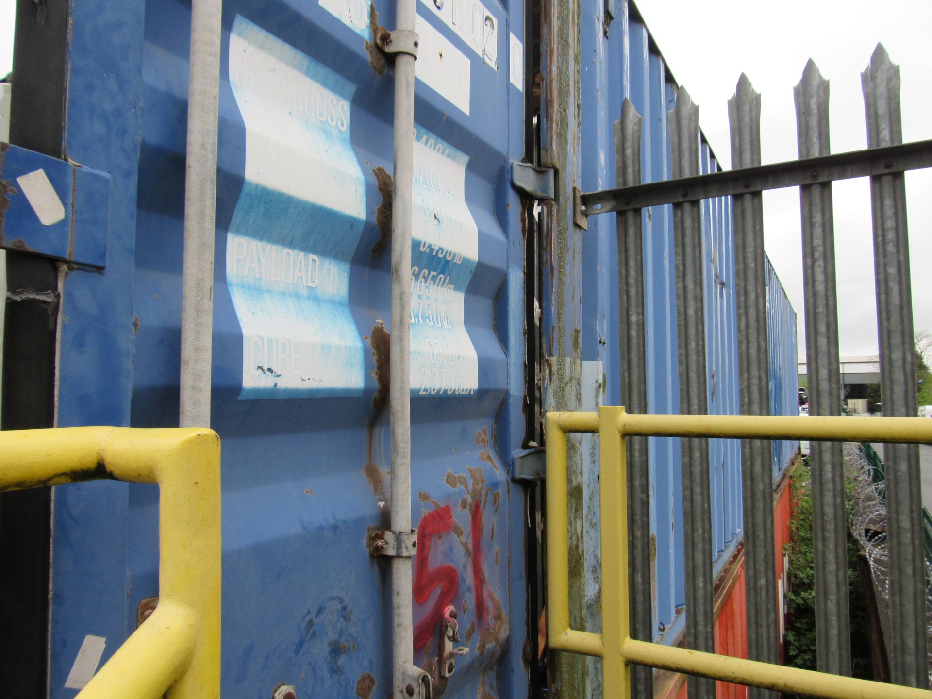 40ft Shipping/storage container (Blue) - Image 2 of 5