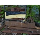 Assortment of steel stock / off-cuts, to include box and sheet steel, as lotted