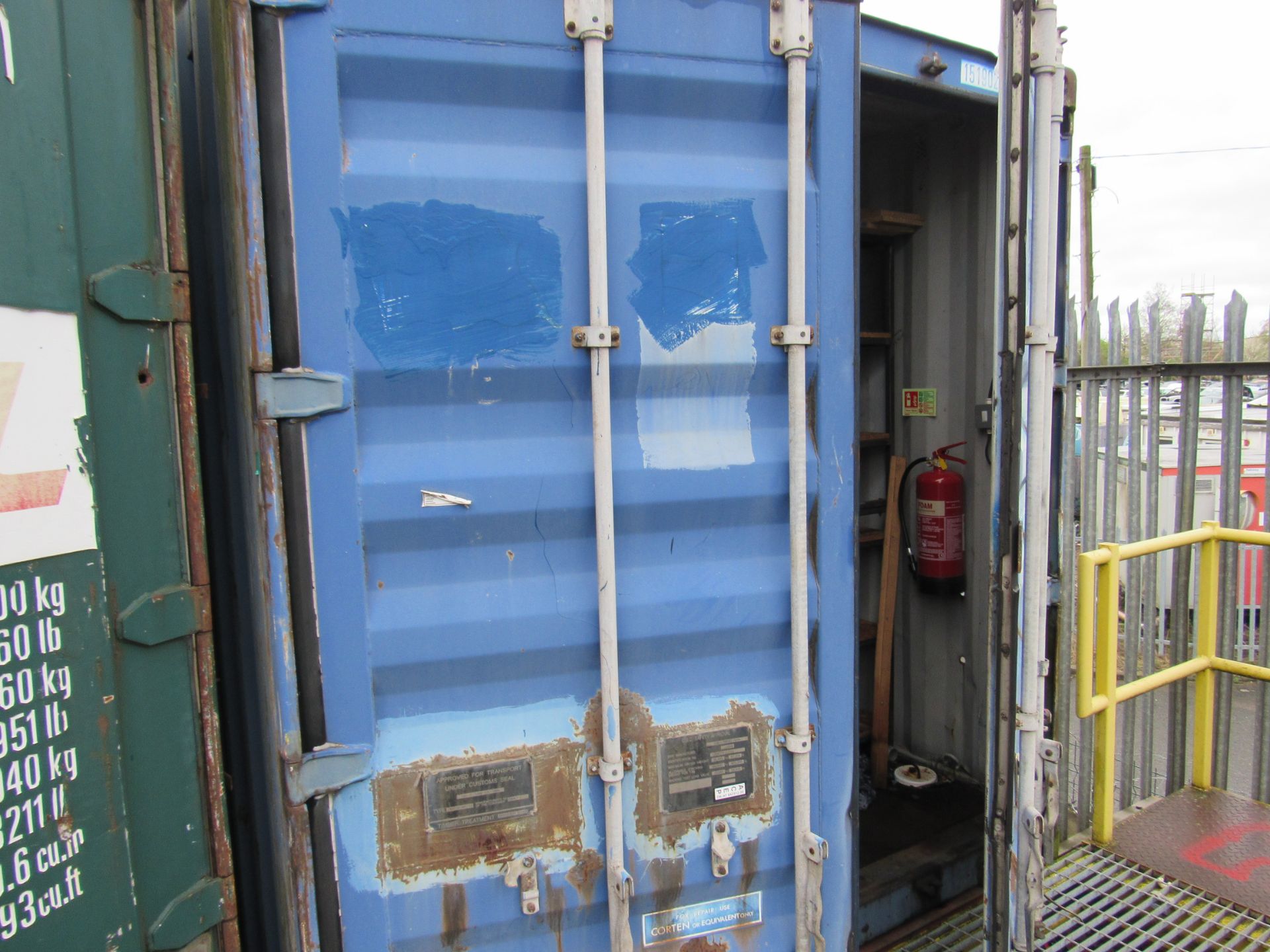 40ft Shipping/storage container (Blue) - Image 3 of 5