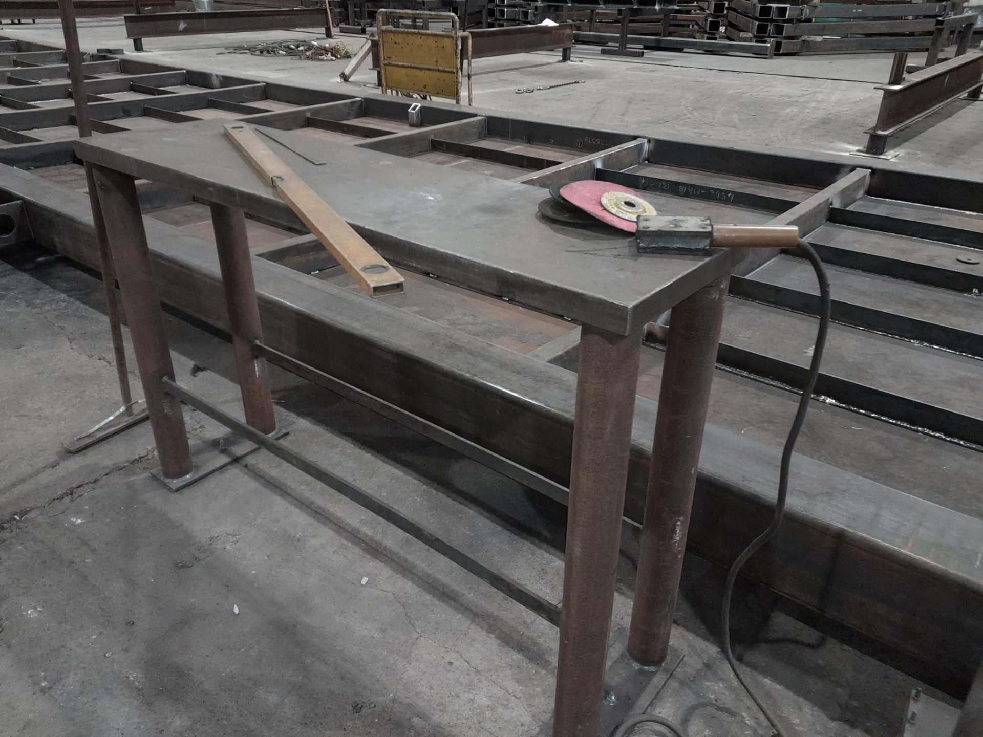 2 Steel work tables