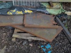 3 Various thick Steel part sheets to pallet