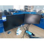 2 x Acer and 2 Hanns-G monitors