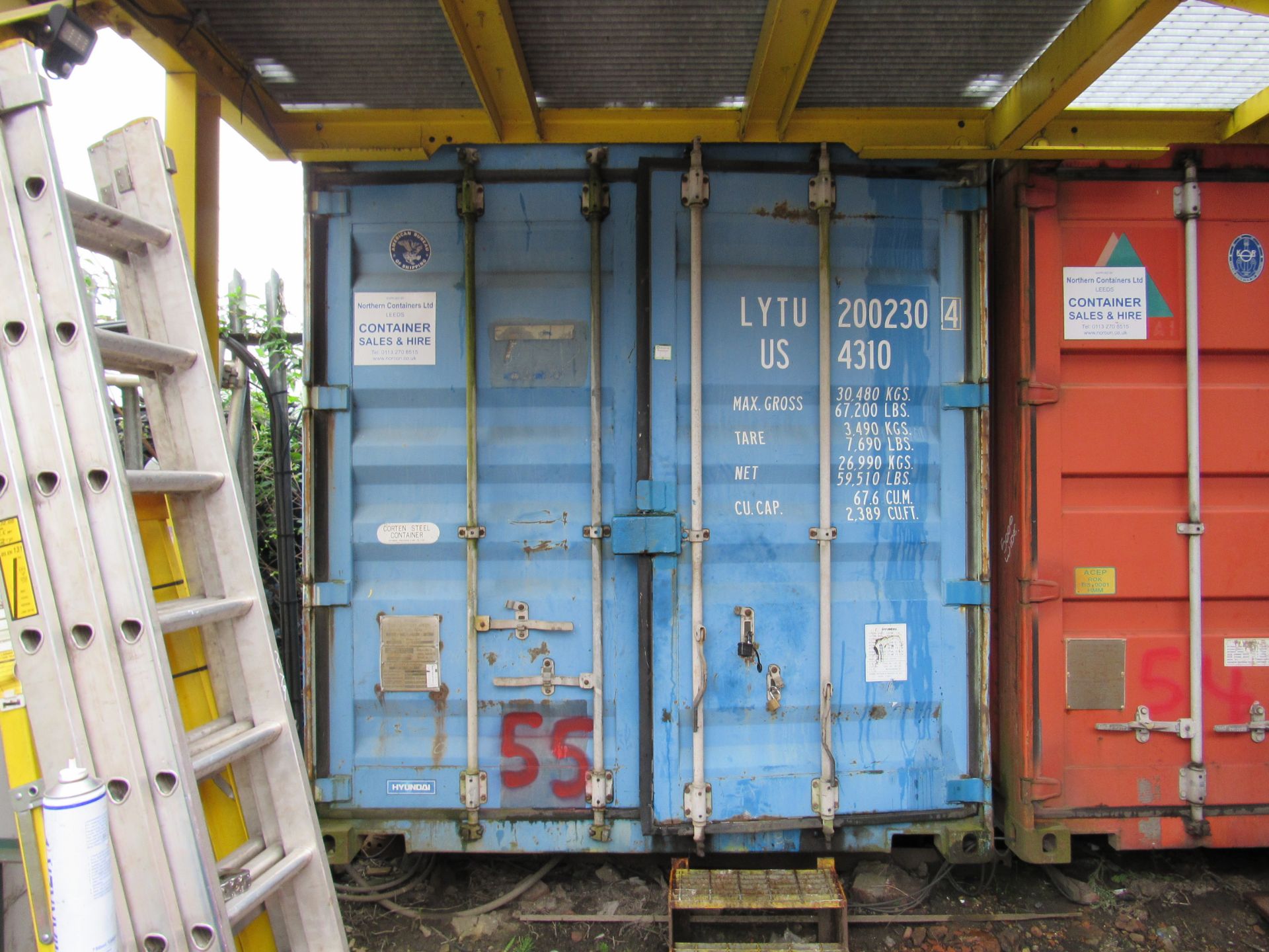 40ft Shipping container (Blue Delayed collection until lot 52 and 53 have been collected