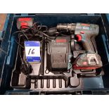 Bosch GSB 18-2-Li Drill with 2 x Batteries & Charger