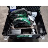 Hitachi C18DBAL Circular Saw with 2 x Batteries & Charger