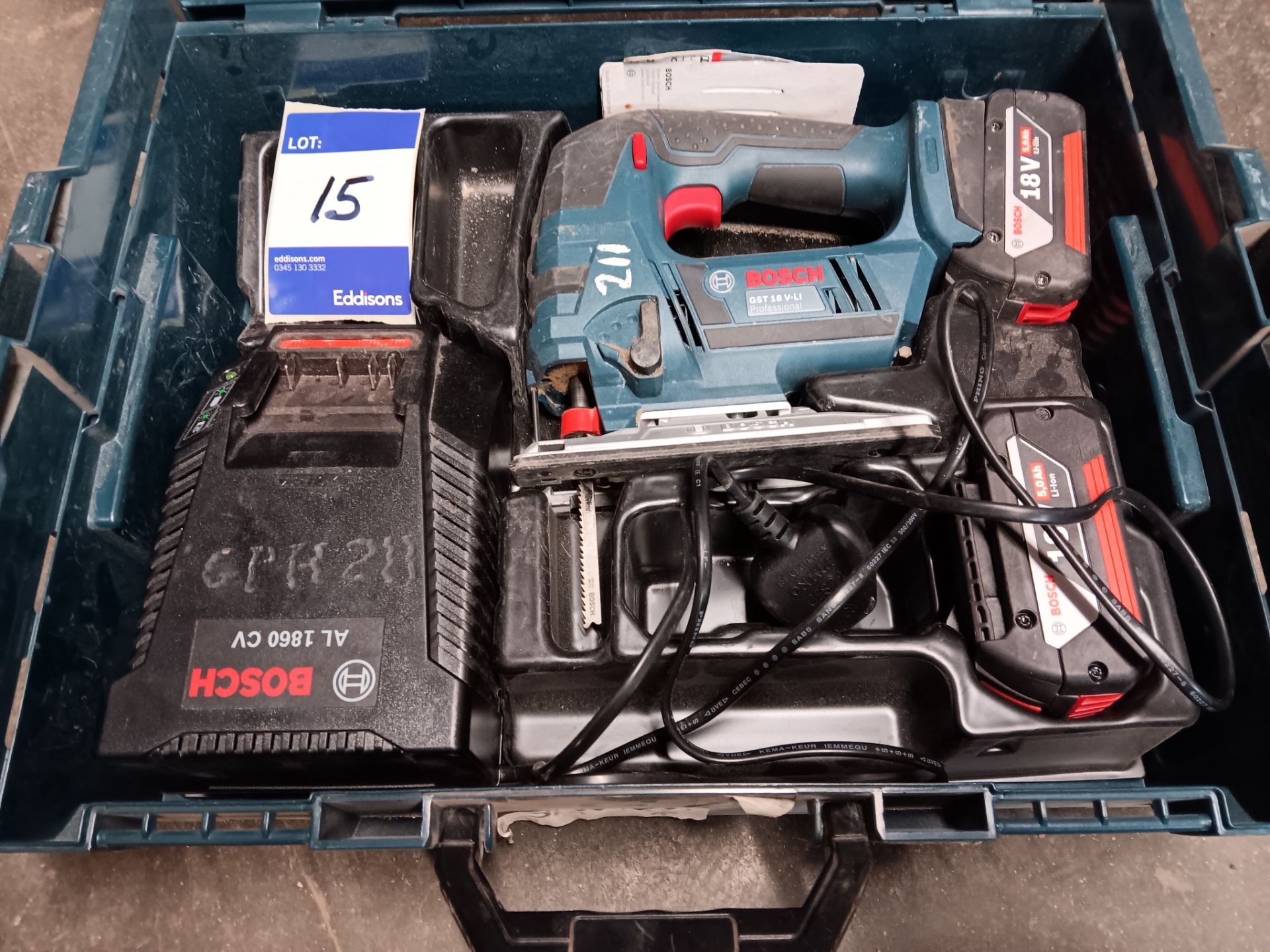 Bosch GST 18V-Li Jigsaw with 2 x Batteries & Charger