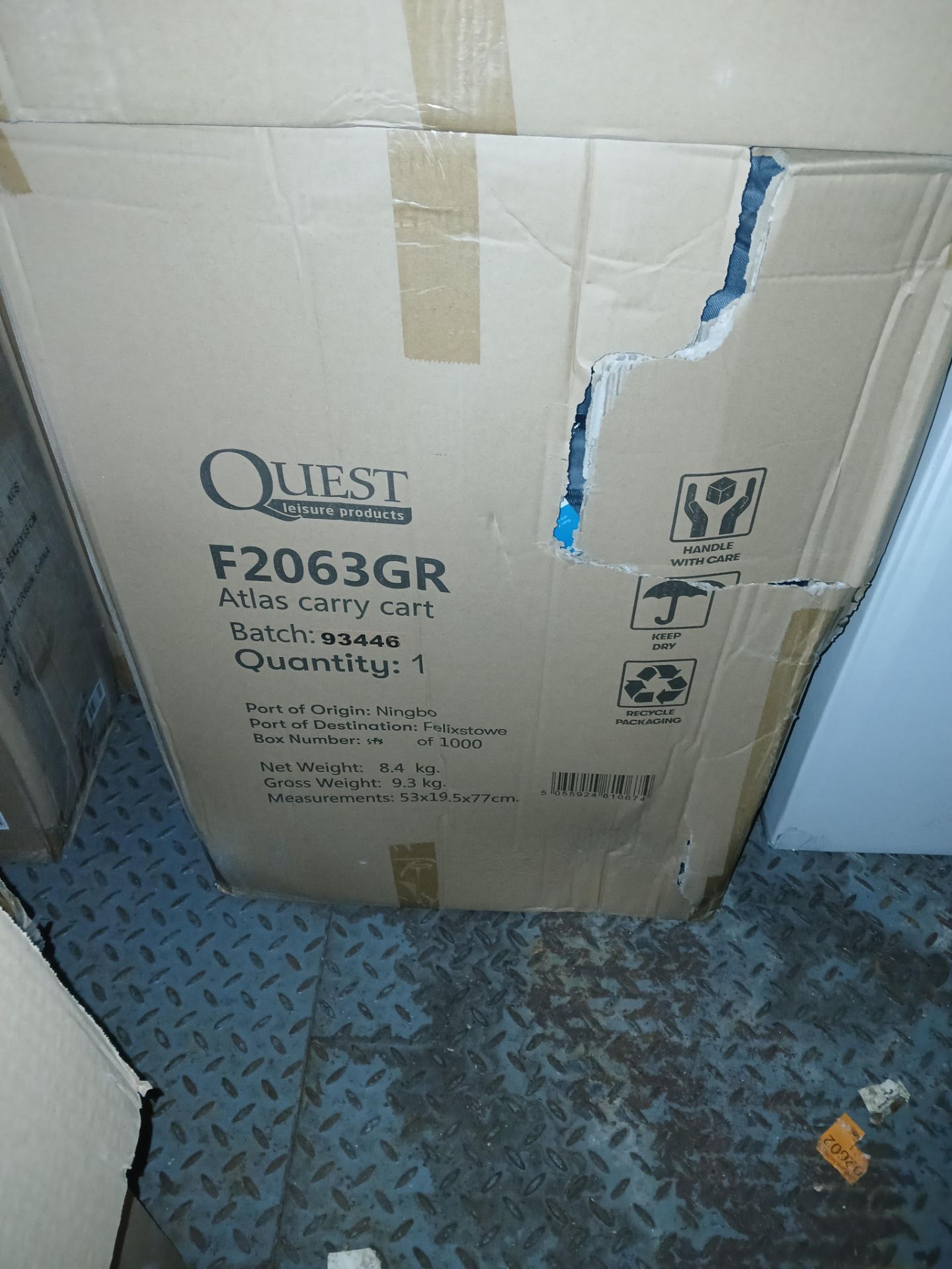 2 x Quest F2063 GR Atlas Carry Cart (Please note, Viewing Strongly Recommended - Eddisons have not