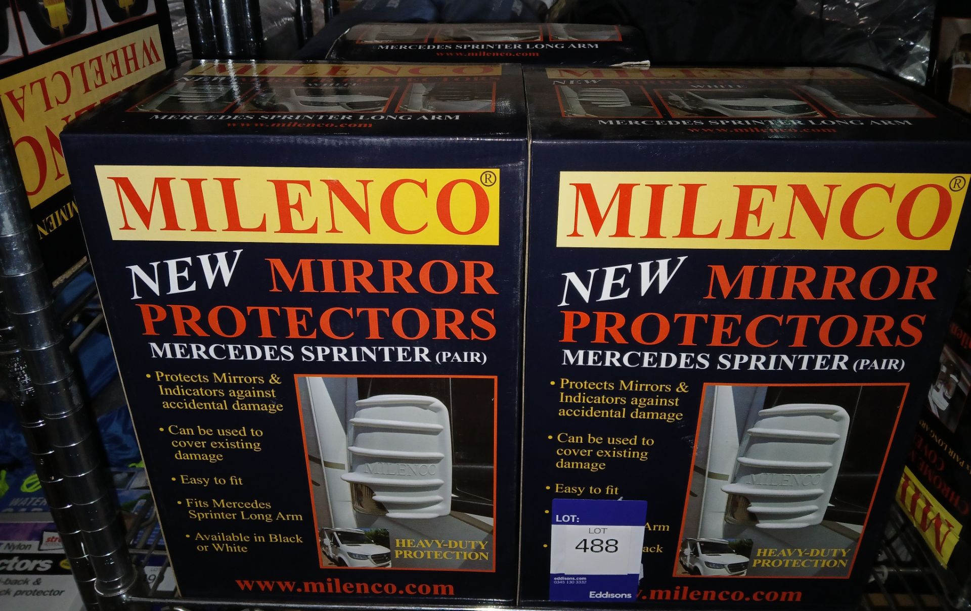 3 x Milenco Mirror Protectors (Please note, Viewing Strongly Recommended - Eddisons have not