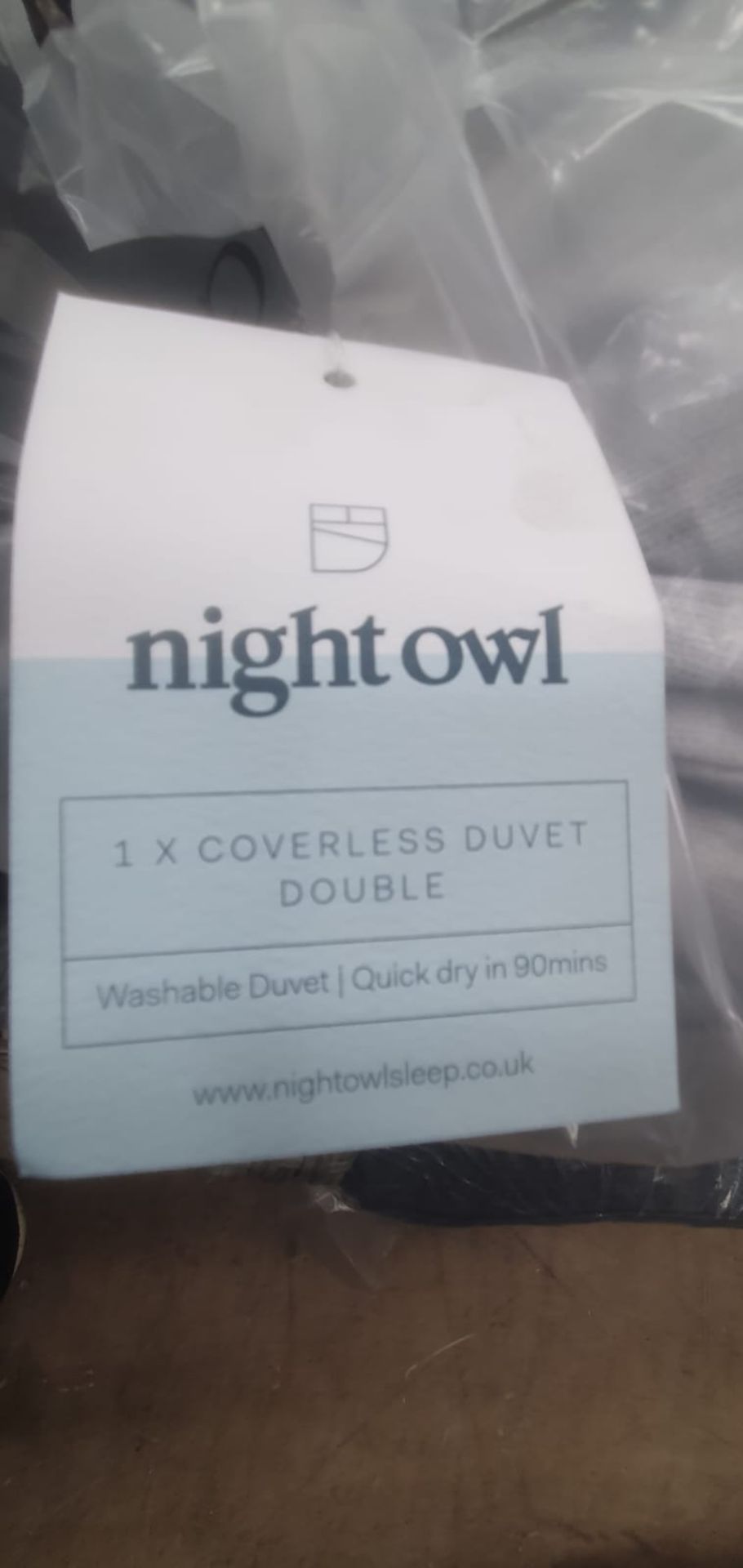Night Owl 1 x Coverless Duvet Double (Please note, Viewing Strongly Recommended - Eddisons have - Image 2 of 2