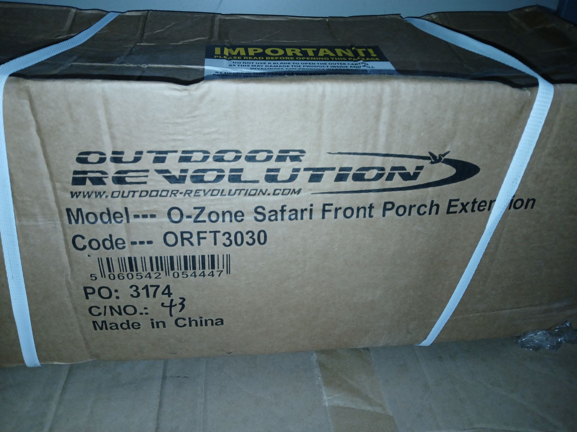 Outdoor Revolution O-Zone Safari Front Porch Extension (Please note, Viewing Strongly - Image 2 of 2