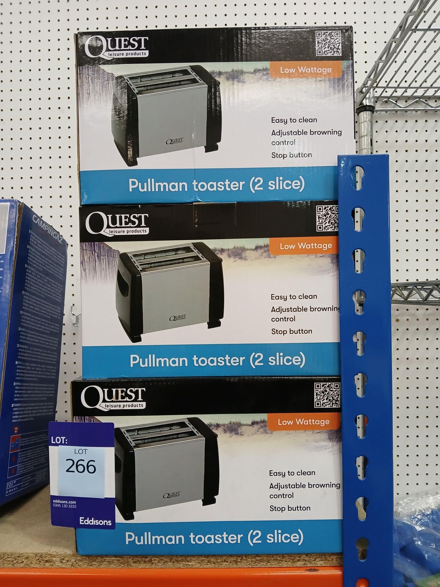 6 x Quest Pullman Toaster (Please note, Viewing Strongly Recommended - Eddisons have not inspected