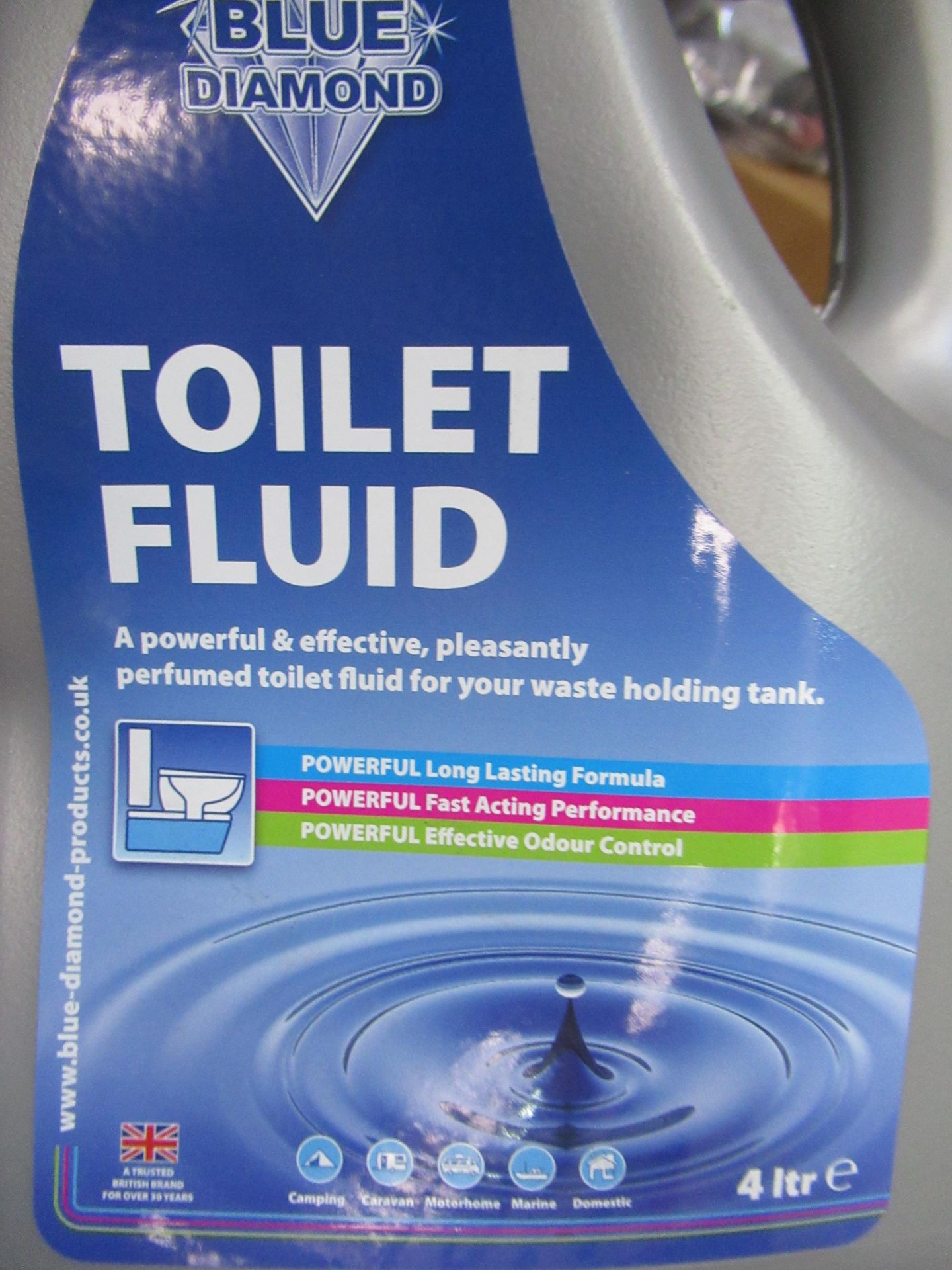 4 x 4L Blue Diamond Toilet Fluid (Please note, Viewing Strongly Recommended - Eddisons have not - Image 2 of 2