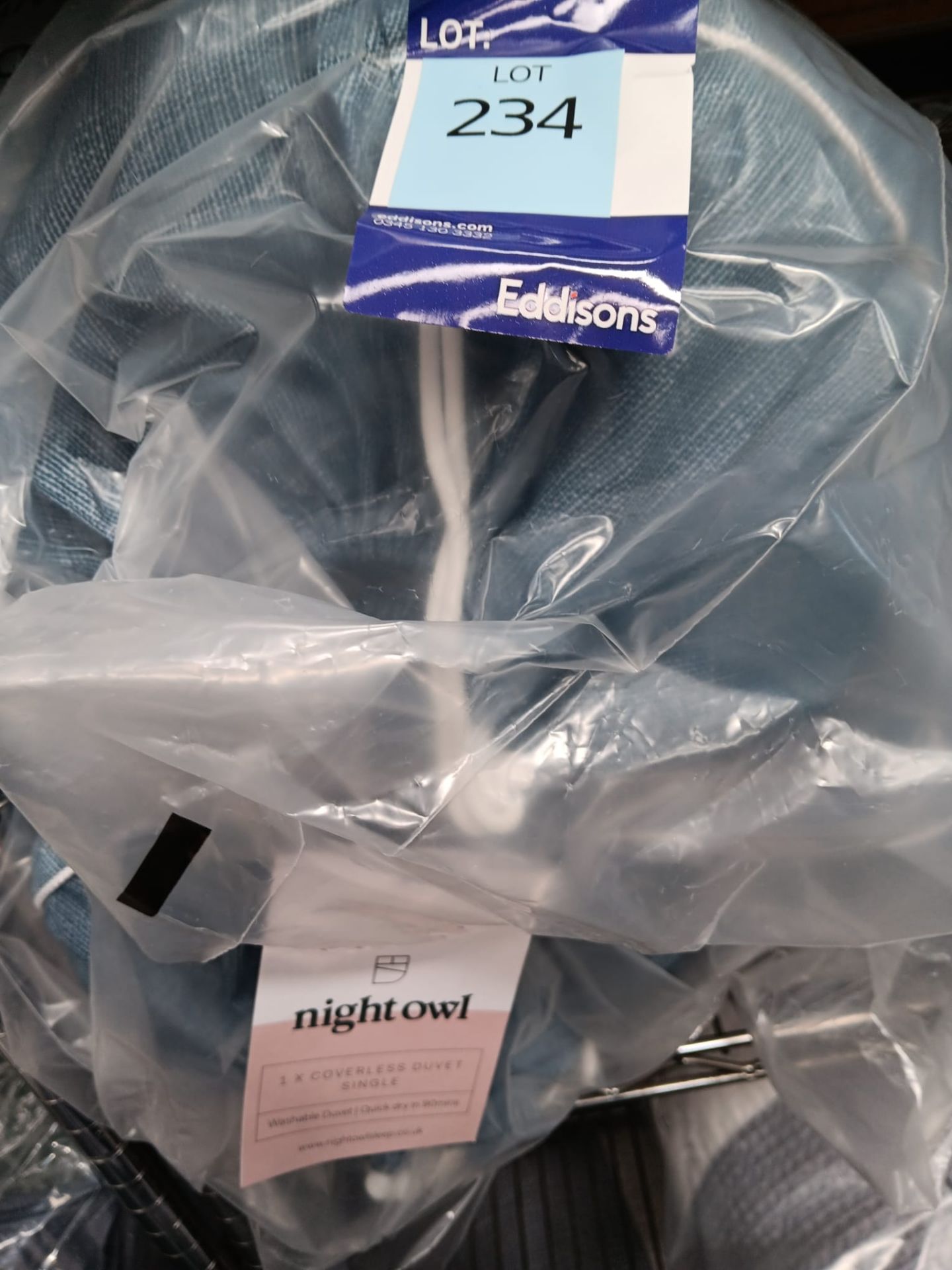 3 x Night Owl Coverless Duvet Single (Please note, Viewing Strongly Recommended - Eddisons have