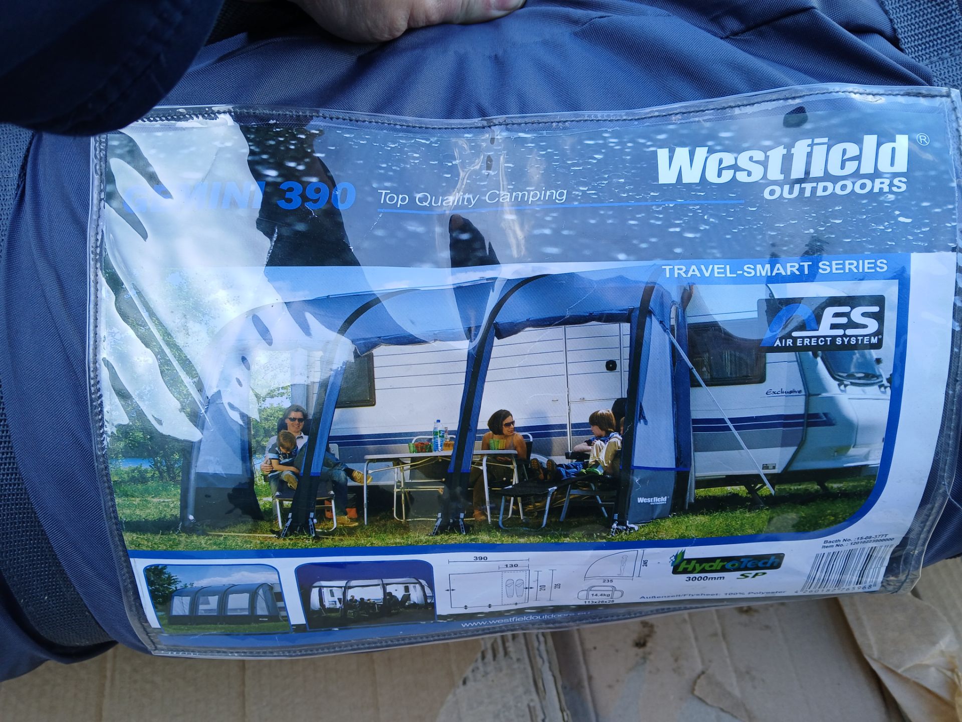 Westfield Outdoors Gemini 390 Awning (Please note, Viewing Strongly Recommended - Eddisons have - Bild 2 aus 3