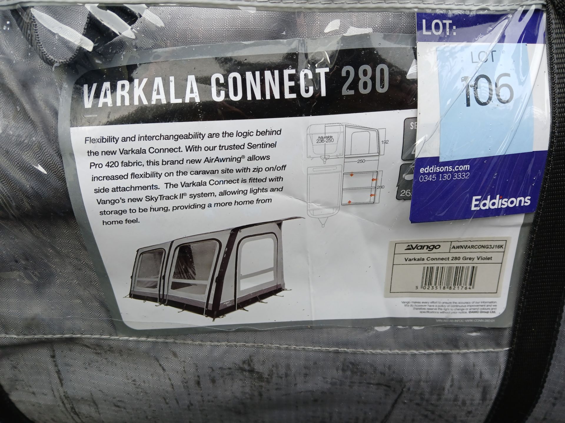Vango Air Awning Varkala Connect 280 Caravan Awning - May be compatible with Lot 120 (Please note, - Bild 2 aus 3