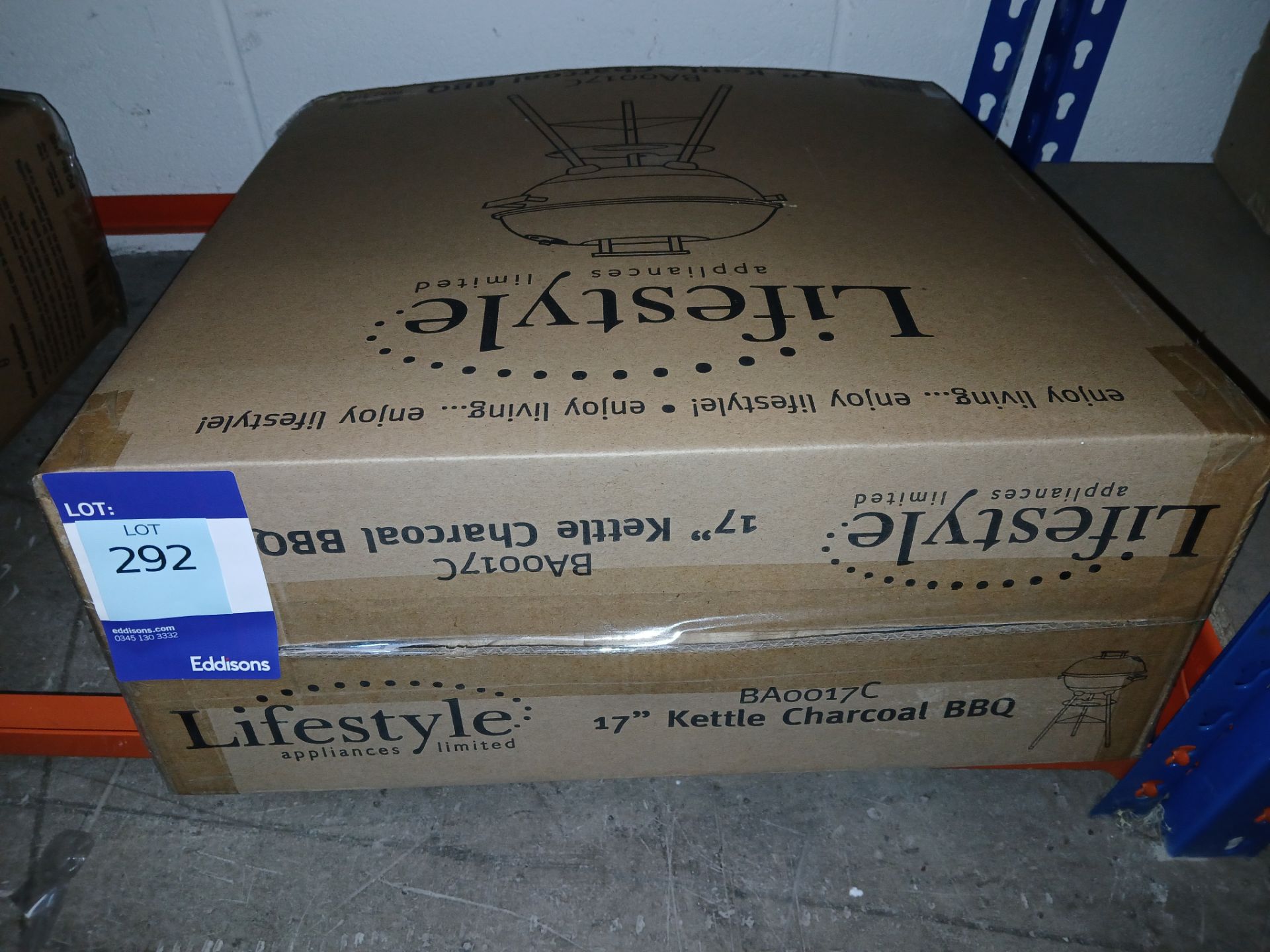 Lifestyle 17" Kettle Charcoal BBQ (Please note, Viewing Strongly Recommended - Eddisons have not