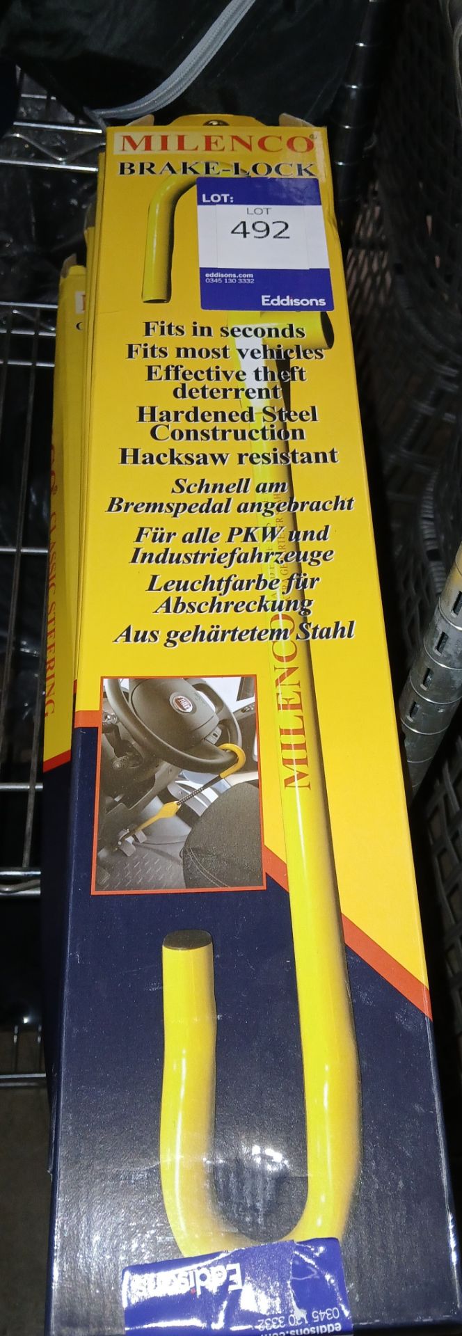 4 x Milenco Brake Locks (Please note, Viewing Strongly Recommended - Eddisons have not inspected any