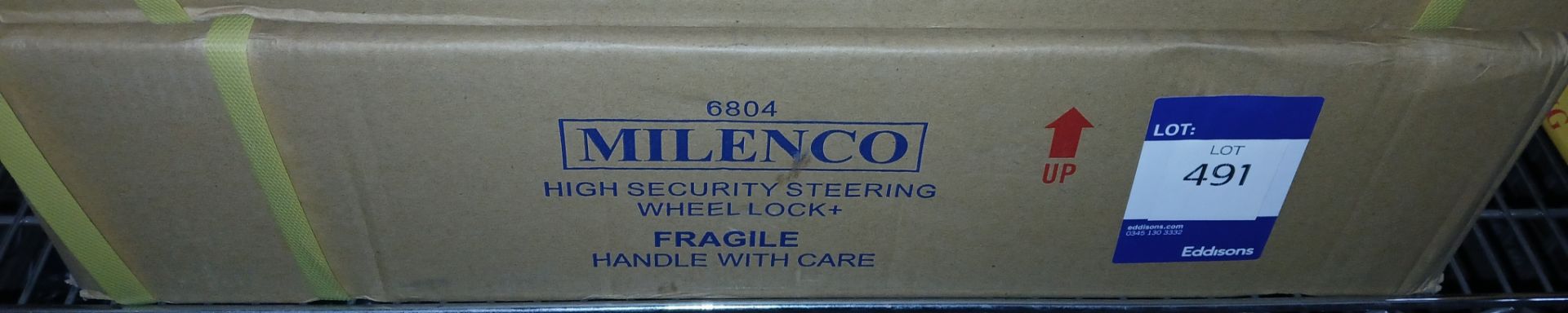 Milenco High Security Sterring Wheel Lock + (Please note, Viewing Strongly Recommended - Eddisons