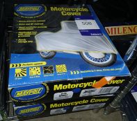 2 x Maypole Motorcycles Covers (Please note, Viewing Strongly Recommended - Eddisons have not