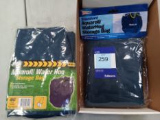 2 x Assorted Aquaroll / Water Hog Storage Bags (Please note, Viewing Strongly Recommended - Eddisons