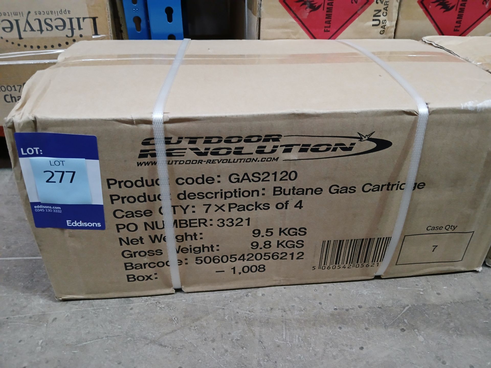 Outdoor Revolution GAS2120 Butane Gas Cartridges, 7 Packs of 4 (Please note, Viewing Strongly