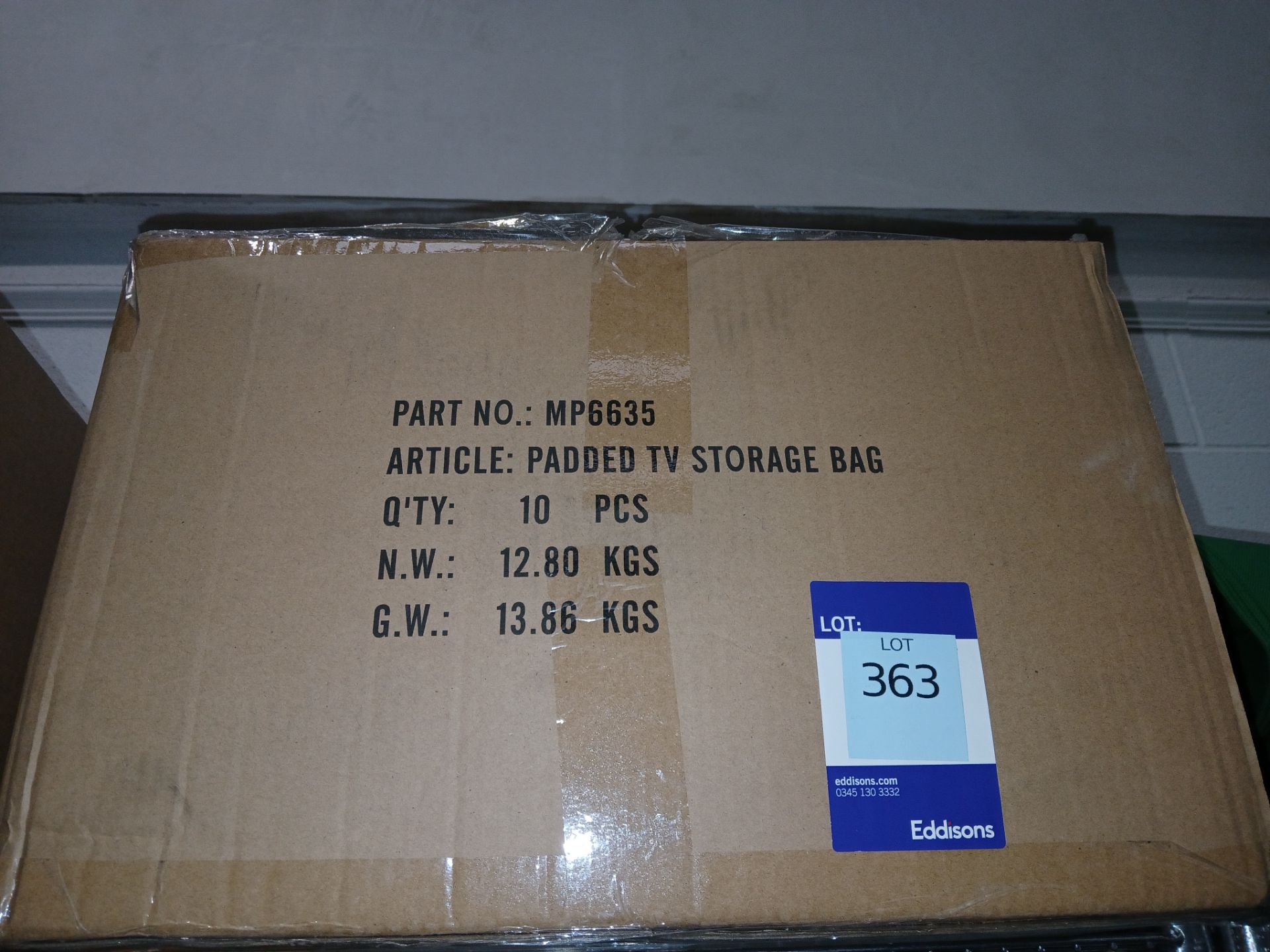 Quantity of Maypole Padded TV Storage Bags (Please note, Viewing Strongly Recommended - Eddisons