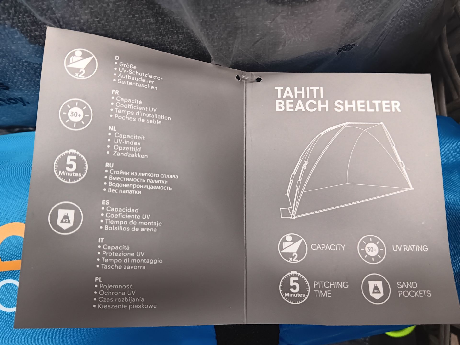 13 x Regatta Tahiti Beach Shelter (Please note, Viewing Strongly Recommended - Eddisons have not - Image 2 of 3