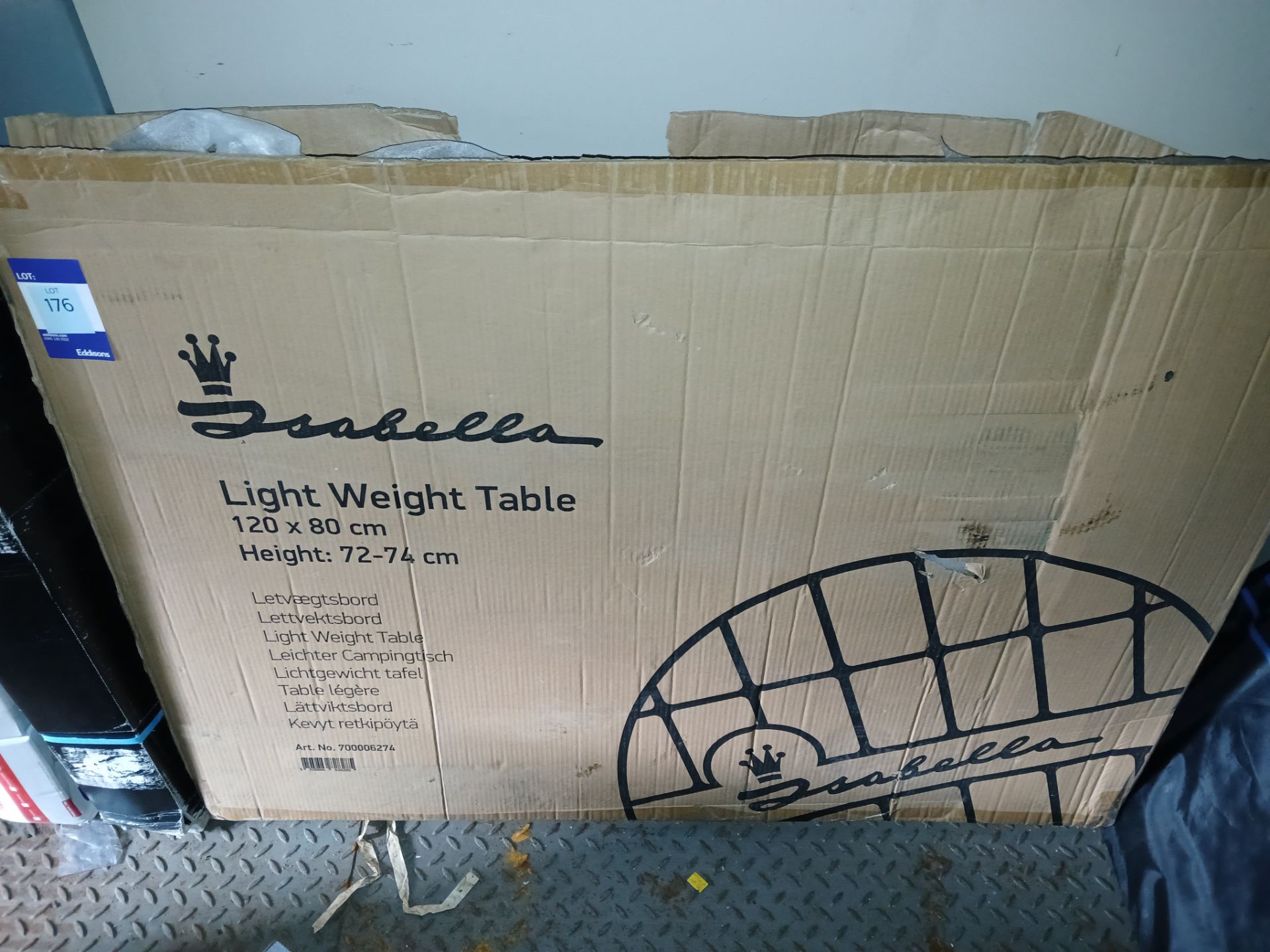 Isabllea Light Weight Table (Please note, Viewing Strongly Recommended - Eddisons have not inspected
