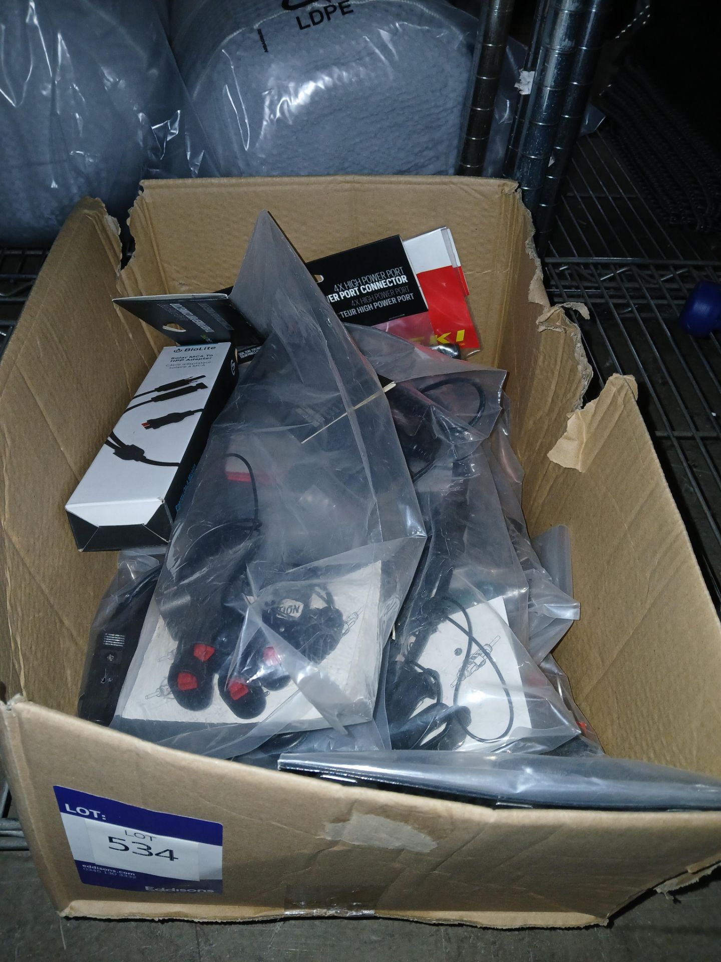 Box of Assorted Adapters, and Connectors, as lotted (Please note, Viewing Strongly Recommended -
