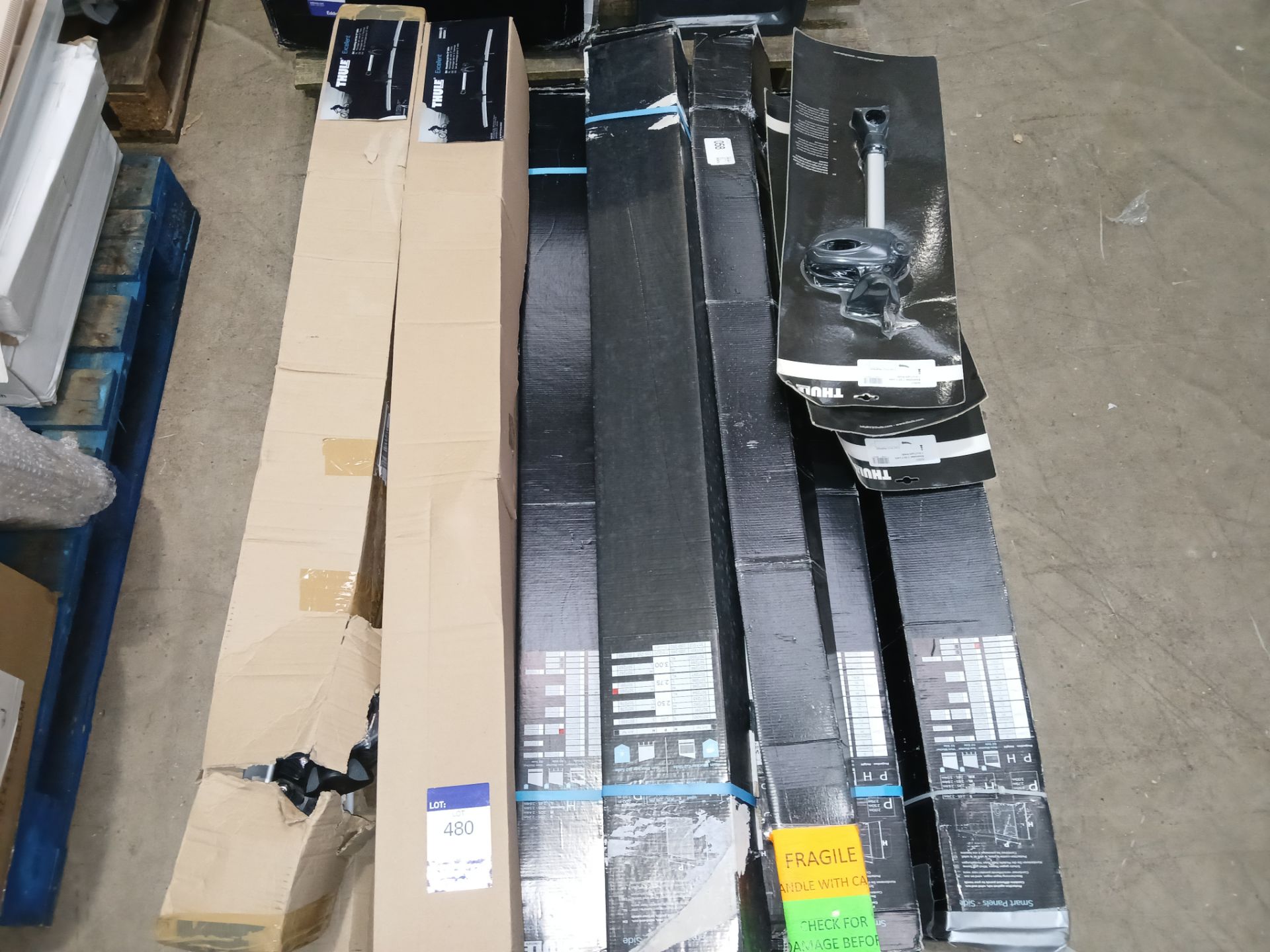 Assortment of Thule Rails, to pallet (Please note, Viewing Strongly Recommended - Eddisons have