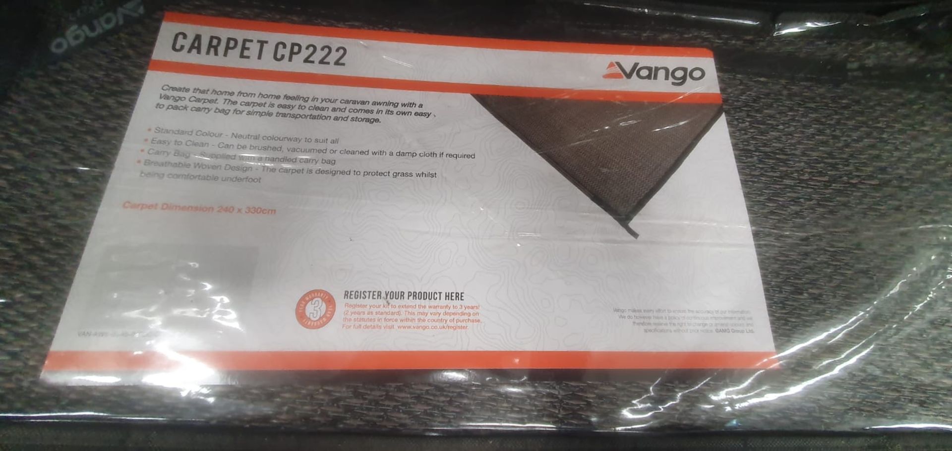 3 x Various Vango Carpets (Please note, Viewing Strongly Recommended - Eddisons have not inspected - Bild 3 aus 4