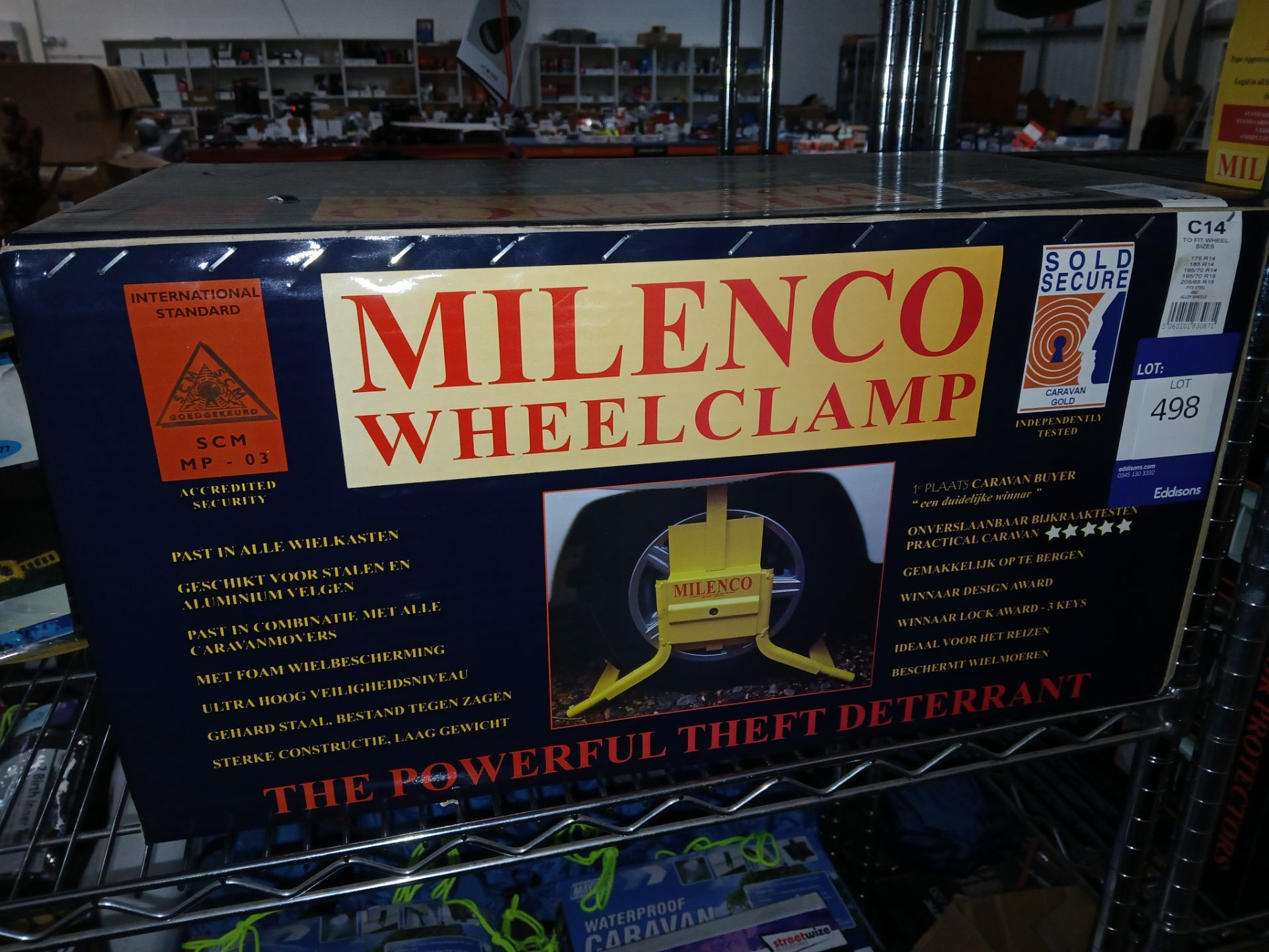 Milenco Wheel Clamp (Please note, Viewing Strongly Recommended - Eddisons have not inspected any
